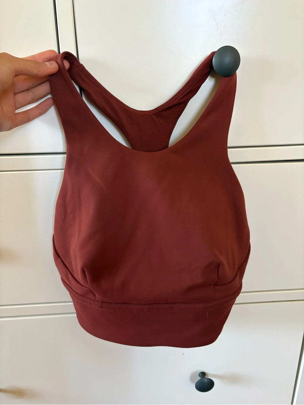 Lululemon Wunder Train Longline Sports Bra - Date Brown